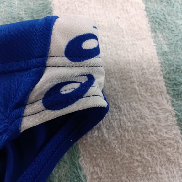 (*) VINTAGE ASICS BLUE RACER SWIM BRIEF, ASIAN SIZE "XO" (34"-36") (Pre-owned) - Picture 3 of 8